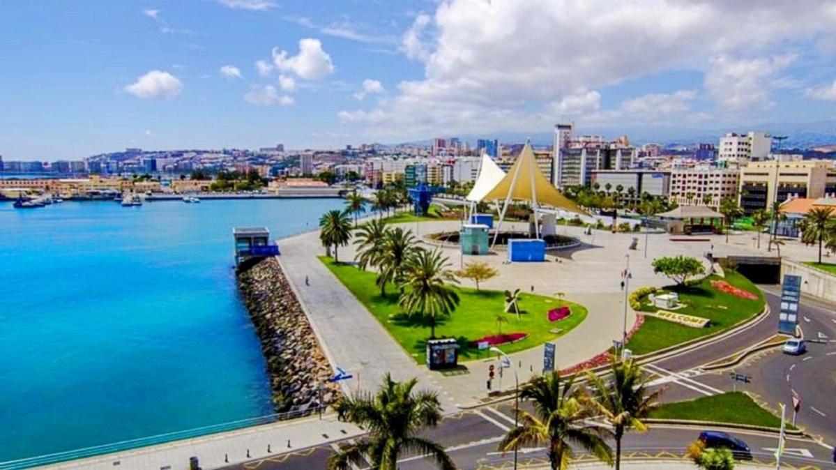 Estudio Con Terraza Vista Mar Las Palmas de Gran Canaria Bagian luar foto