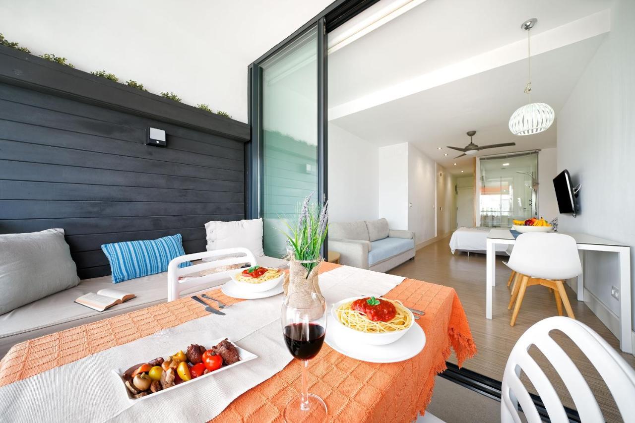Estudio Con Terraza Vista Mar Las Palmas de Gran Canaria Bagian luar foto