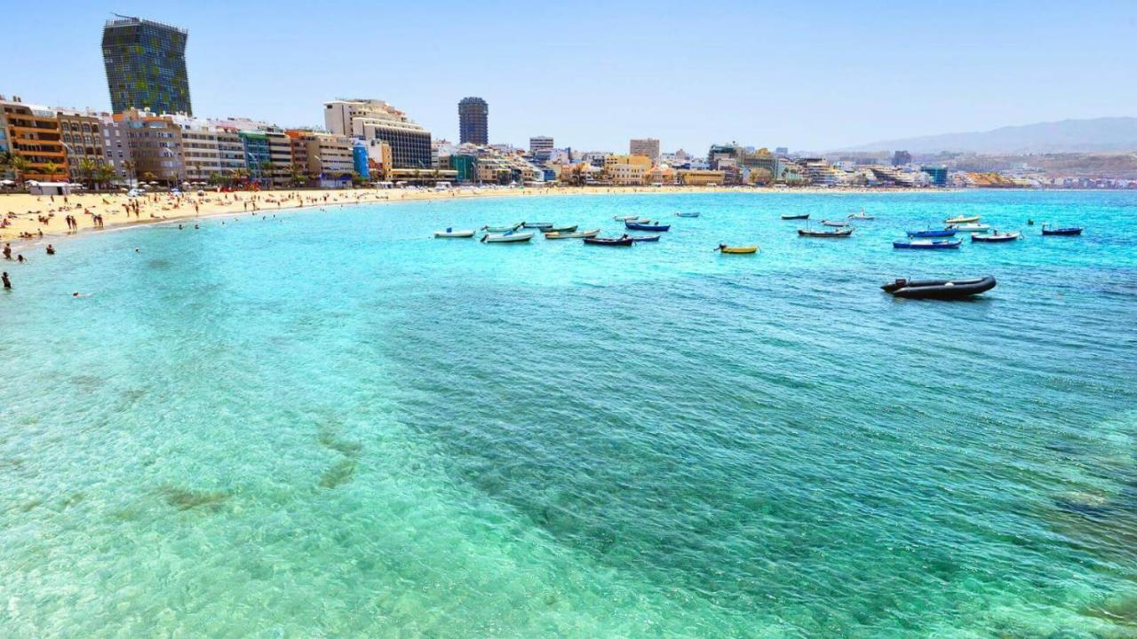 Estudio Con Terraza Vista Mar Las Palmas de Gran Canaria Bagian luar foto